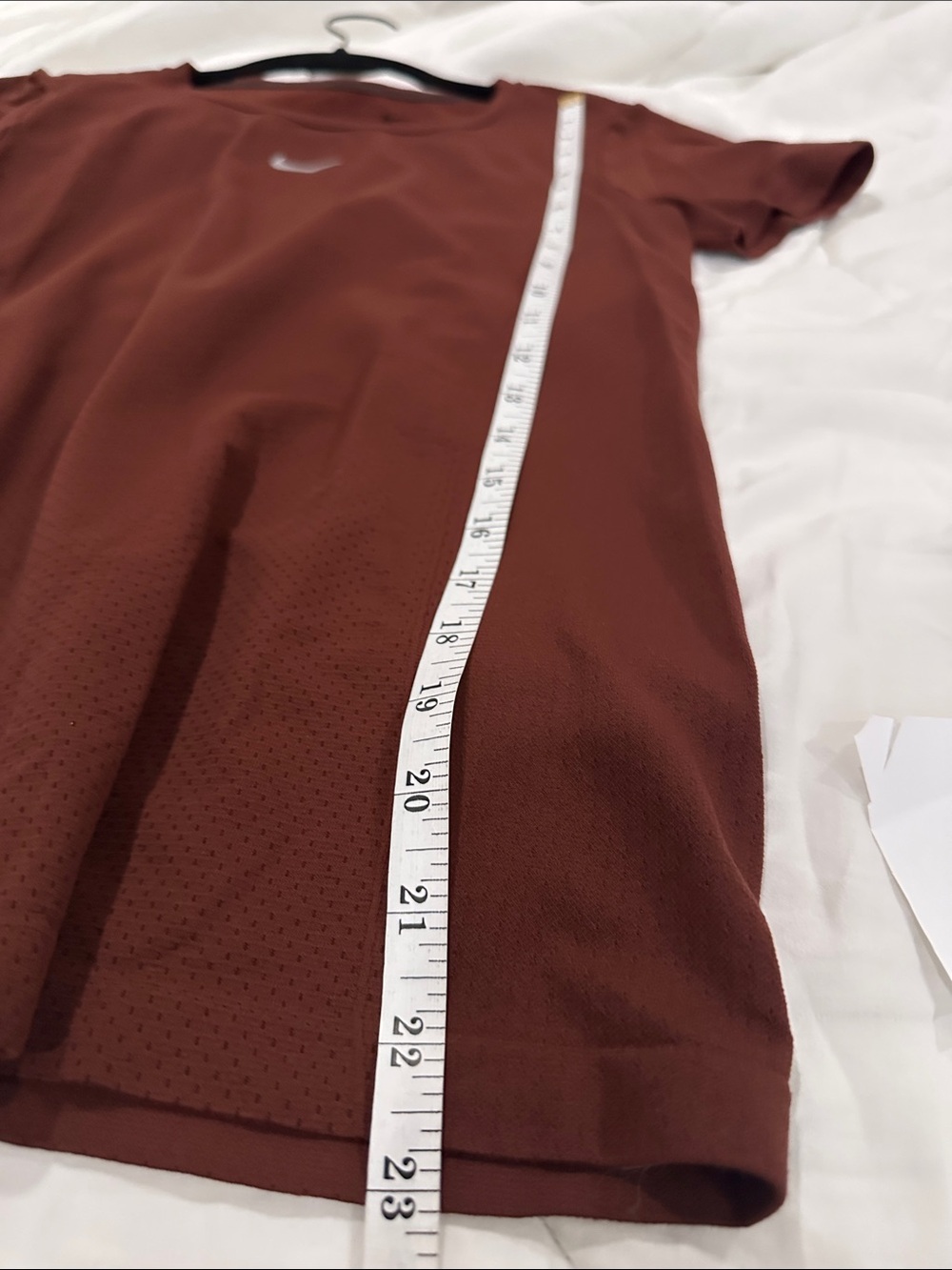 Nike Women’s Short Sleeve Dri-FIT Top — Rust Brown - Picture 4 of 5
